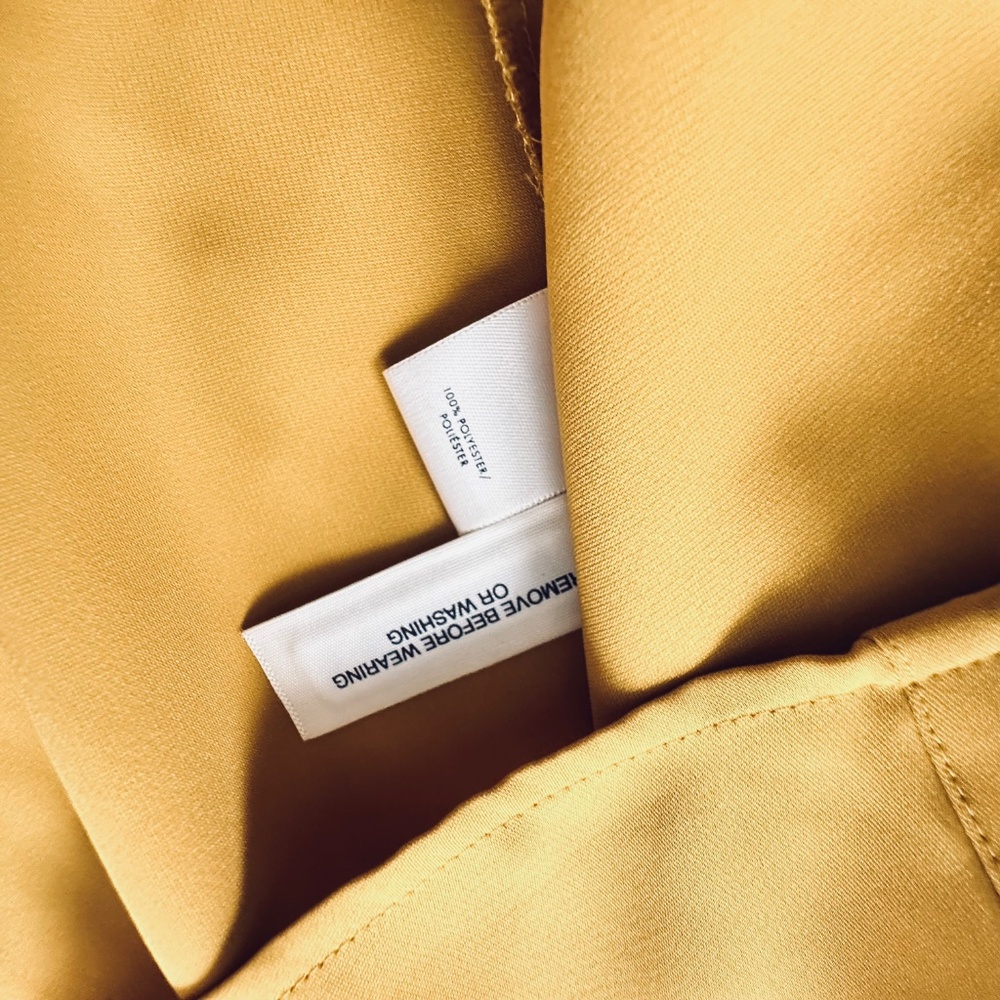Ann Taylor Mustard Blouse View 4
